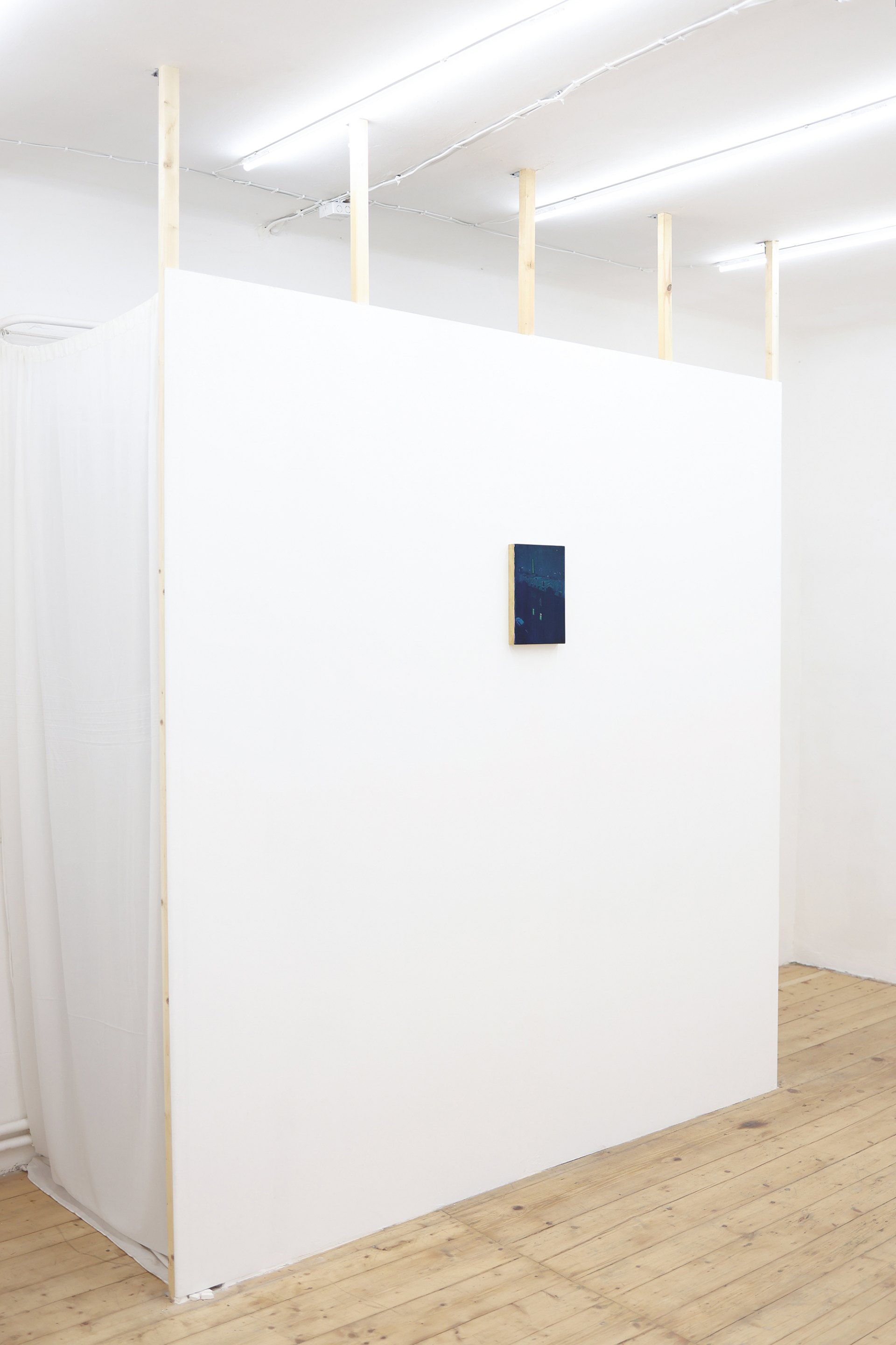Installation view. Mtatsminda Turn 2 shown installed on a white gallery wall.