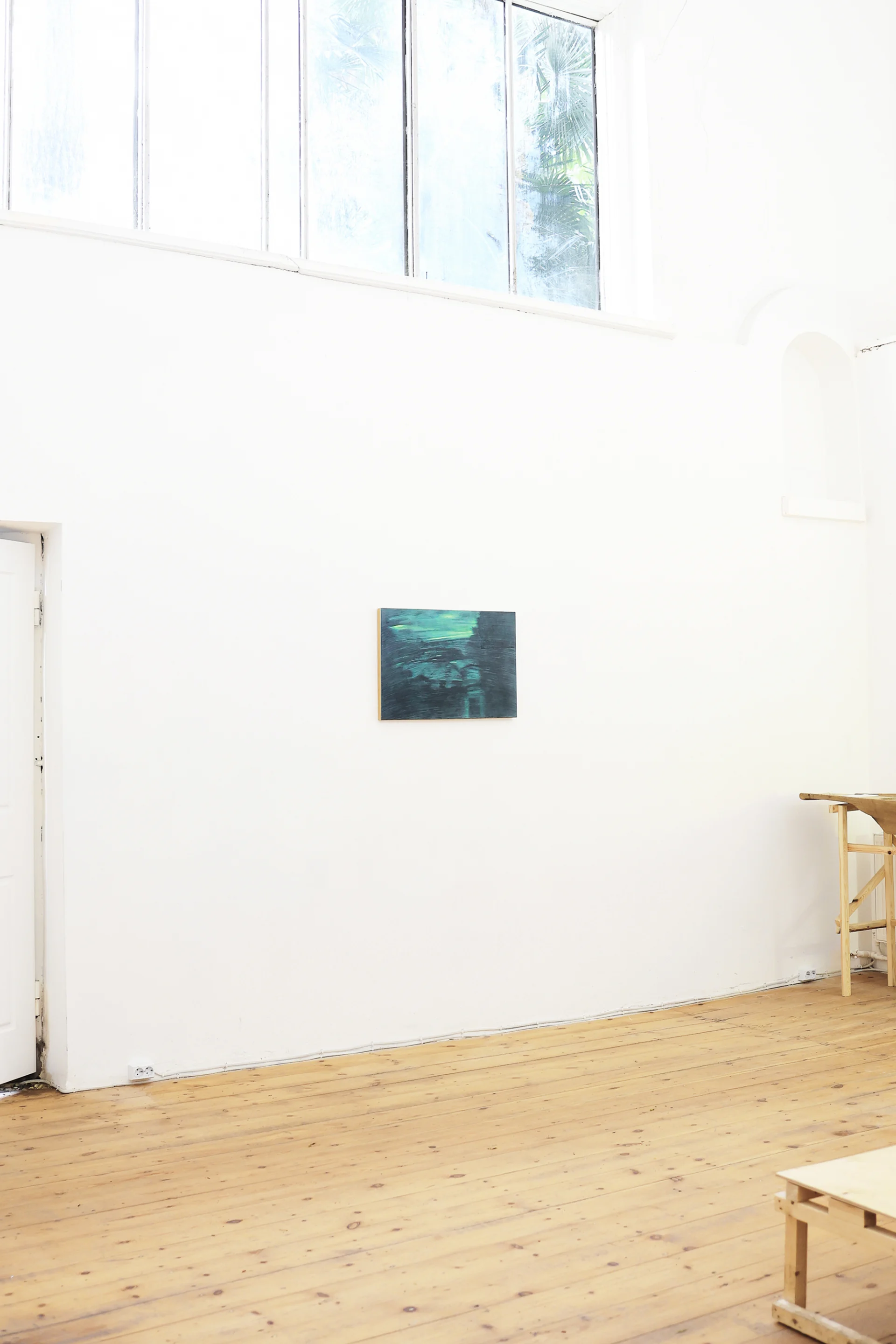 Installation view. Mtatsminda Turn 16 shown installed on a white gallery wall.
