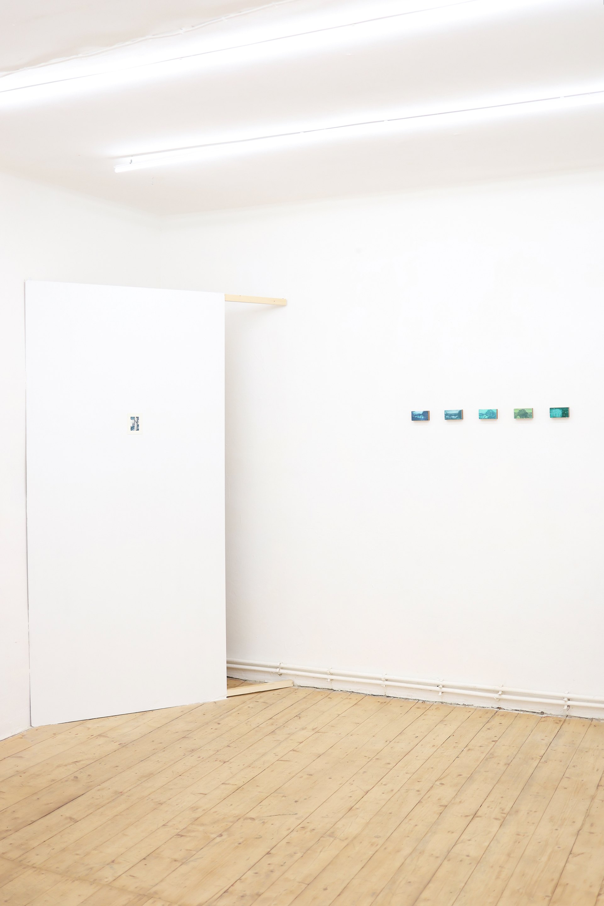 Installation view. Mtatsminda Turn 5 shown installed on a white gallery wall.